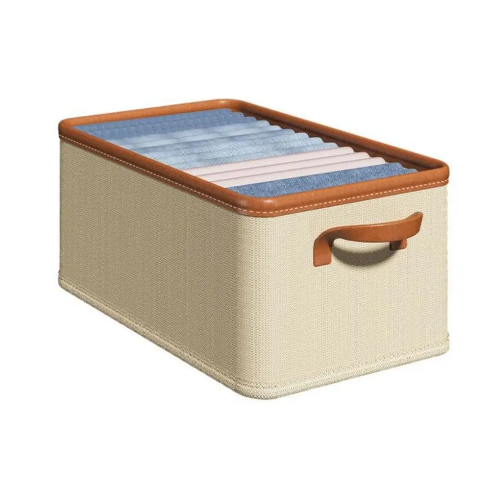 

Foldable Clothing Storage Box Clothes Dividers Fabric Art Underwear Storage Drawer Separation Socks Storage Container Dustproof