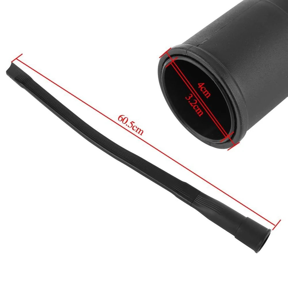 32mm Caliber Flexible Long Flat Suction Nozzle Head & 32mm To 35mm Conversion Connector, Universal Vacuum Hose Tube Nozzle Tool