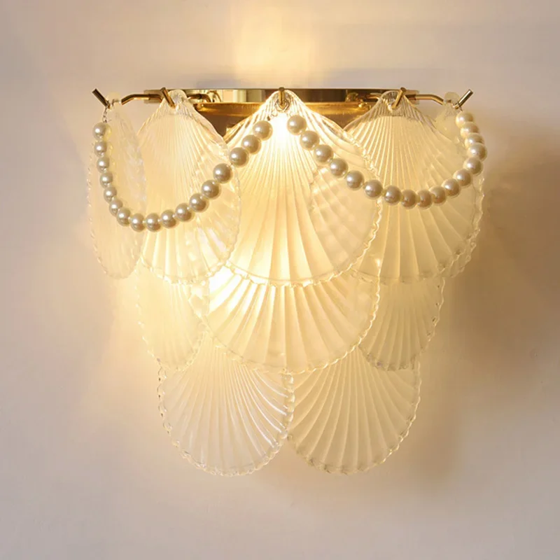 

Nordic LED Wall Lamp Modern Glass Lampshade Wall Light Indoor Lighting Room Decor Light Luxury Sconces For Bedrooom Living Room