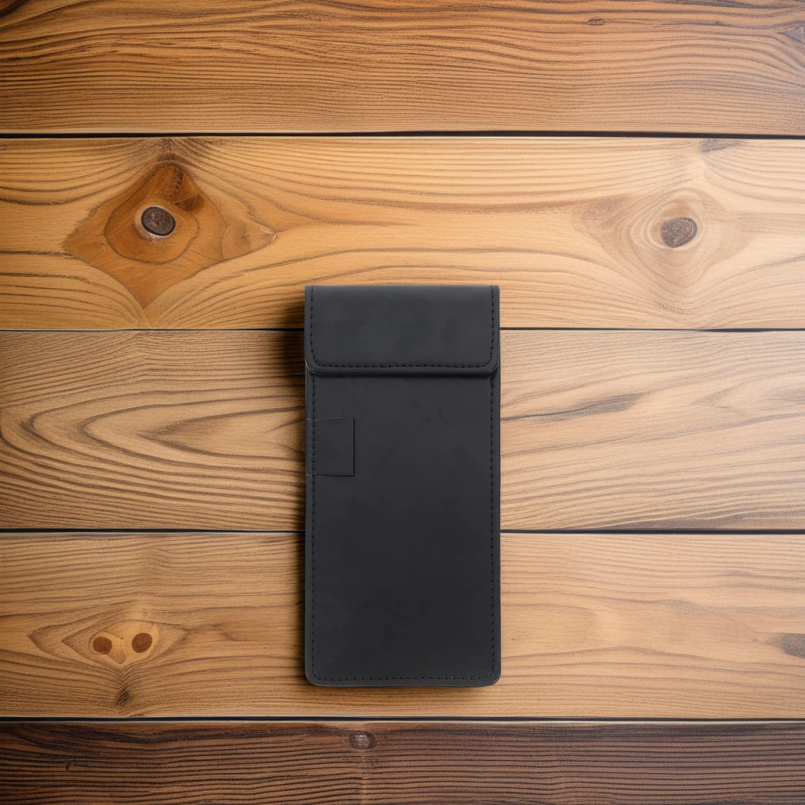 Professional Artificial Clipboard Small Notepad Holder with Pen Loop Compact Lightweight for Receipts Bills Signatures