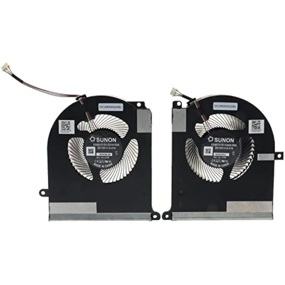 CPU GPU Cooling Fan for Dell Alienware 51M R2 RTX 2080 P38E P38E001 0TW5Y8 0TPV77 DC28000Q3SL DC28000Q4SL
