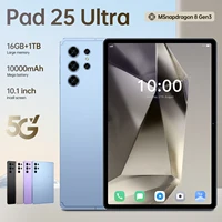 Pad 25 Ultra 2025 NUEVA tableta MSnapdragon 8 Gen3 HD pantalla Android 15 16GB + 1TB 10000mAh 5G tarjeta dual WiFi GPS tableta