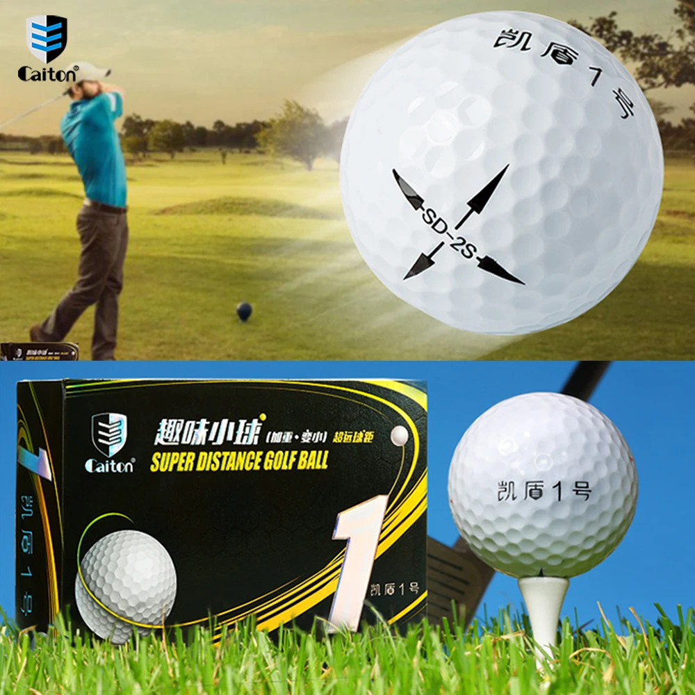 Caiton 12pc Golf Long Distance Balls,Enhanced Design High Bounce Beyond 40 Yards Extreme Challenge,Fly Further and More Accurate