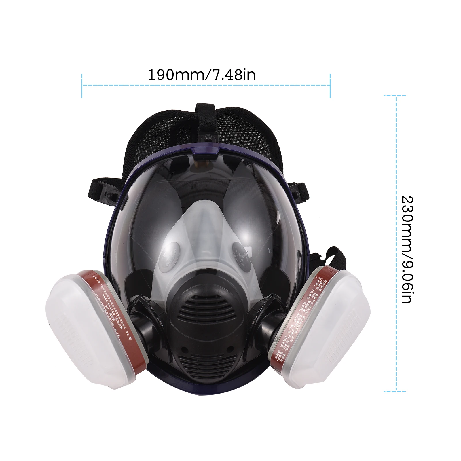 Gases Mask Chemical Sprays Paint Anti-formaldehyde Activated Carbon Mask Silicone Full Face Filters Breathable Safety Full Face