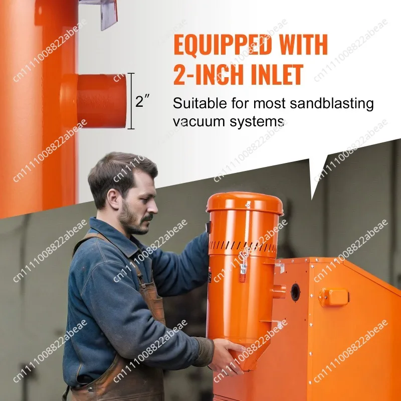 w/ 1.8 Gal Capacity-Universal Fit for Sandblaster Cabinets SucceBuy Dust Collection System1.6-HP Dust Collector Media Reclaimer