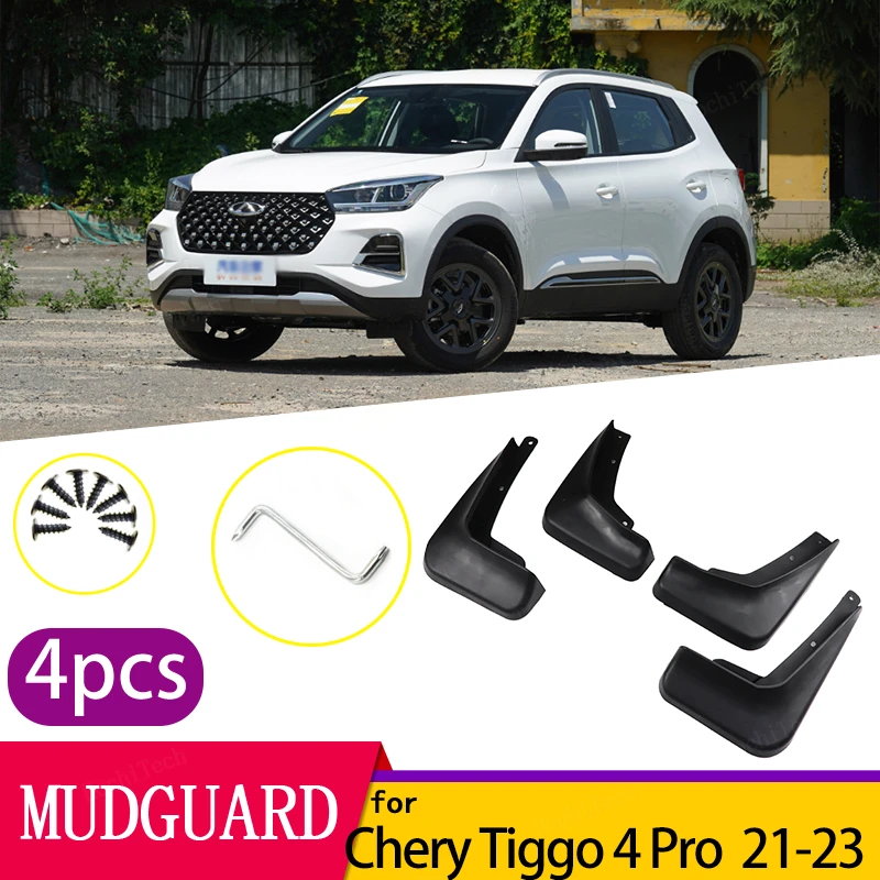 Wheel Mud Flaps Car Modification Accessories Splash Guards Mud Fenders Kit For Chery Tiggo 4 Pro 2021 2022 2023 Mudflaps Guards