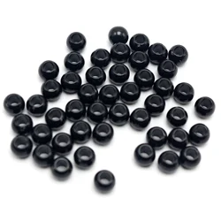 500 Black Color Acrylic Round Pony Beads 6X4mm for Kids Craft Kandi Bracelet
