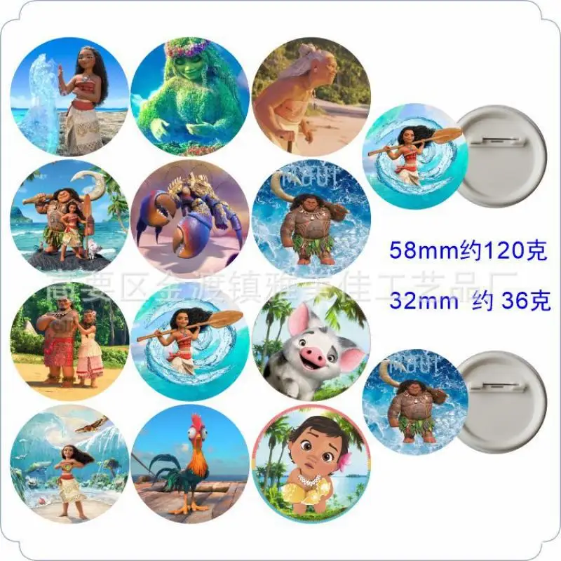 12pcs disney Moana movie bracelet silicone wristband encanto princess Print Jewelry Party Kids toy Gift