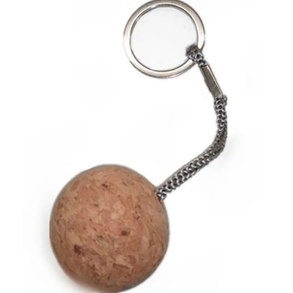 

35mm Floating Cork Ball Key Ring Ultraweight 7 Colors Sailing Boat Float Buoyant Rope Floating Cork Ball
