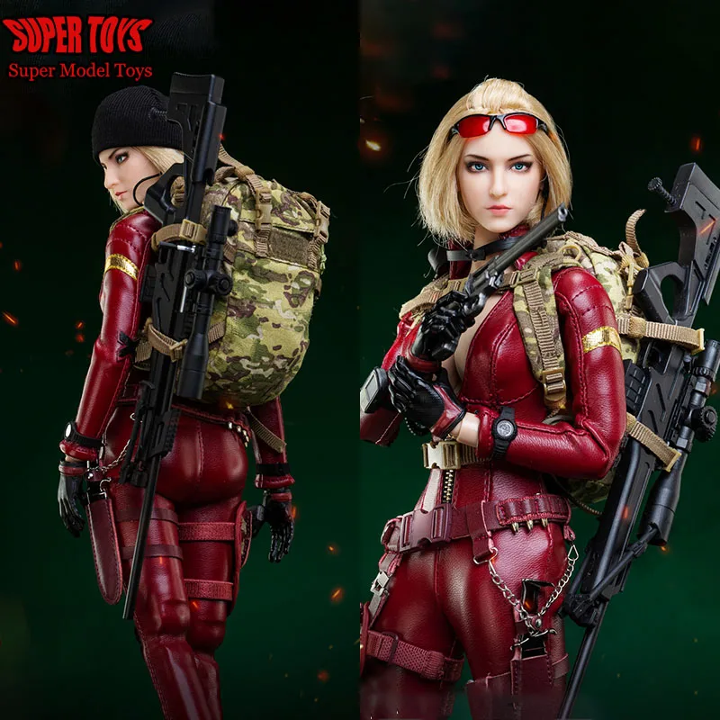 In Stock BBK BBK014 1/6 Scale Female Soldier Beauty Dark Night Sniper Laila With Weapon 12 Inch Full Set Moveable Action Figure