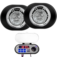 Motorcycle handlebar speaker/built-in Bluetooth/MP3 player/waterproof wireless remote control, suitable for motorcycles