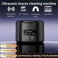 Ultrasonic Cleaner Portable for Braces Jewellery Watches Makeup Brushes and Dentures Fully Automatic Household Jewellery Cleaner