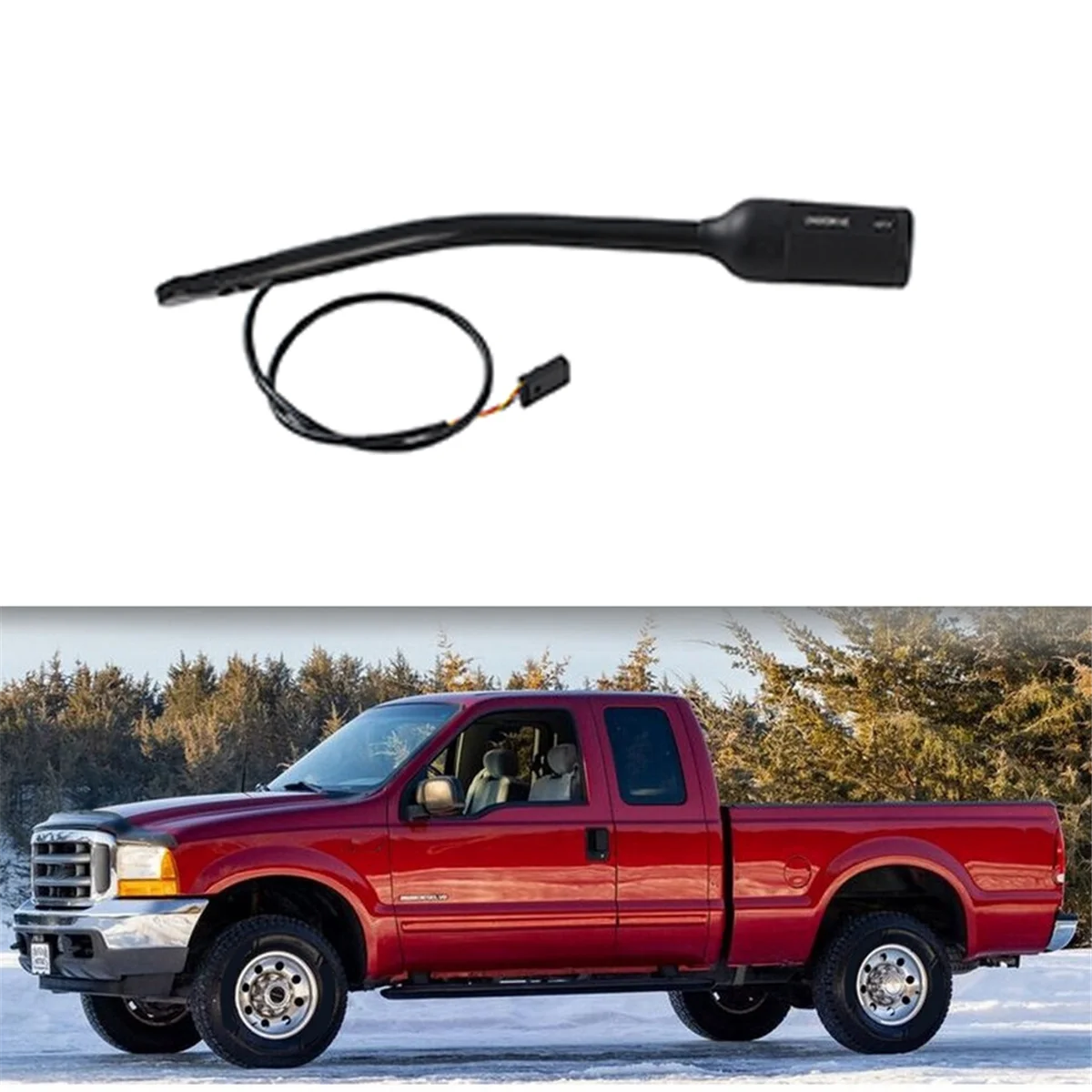 

# 984I автомобильный рычаг переключения рулевого колеса для Ford F150 E250 F350 F450 (черный)