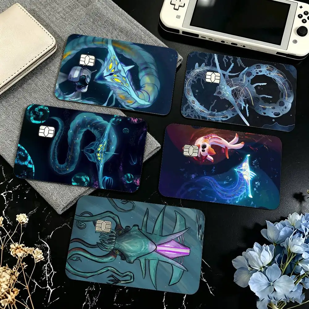 B-Below Zero Subnauticas PVC Credit Card HD Stickers Game Card Decal Small Chip Waterproof Sticker Gift