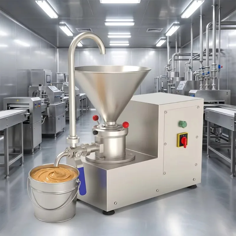 Hongzhan Large-Scale Split-Design Colloid Mill Grinder Milk Corn Soybean Peanut Butter Sesame Paste 304 Stainless Steel 220/380V