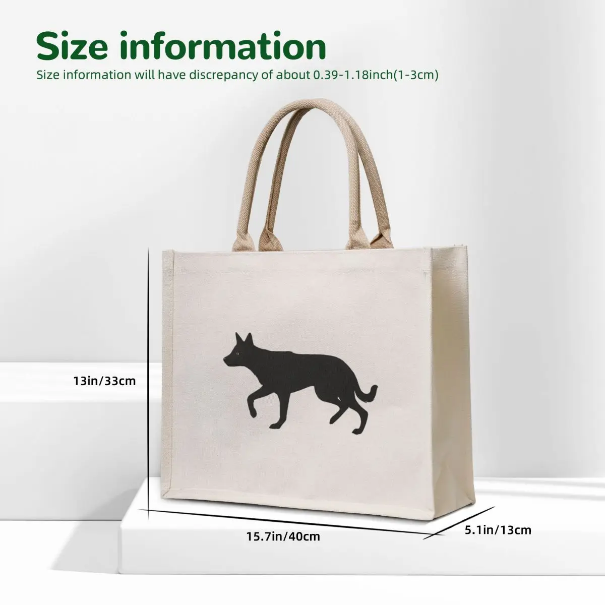 Australian Kelpie - Black - Herding Tote Bag cloth bag woman Candy bags reusable shopping bag Woman shopper