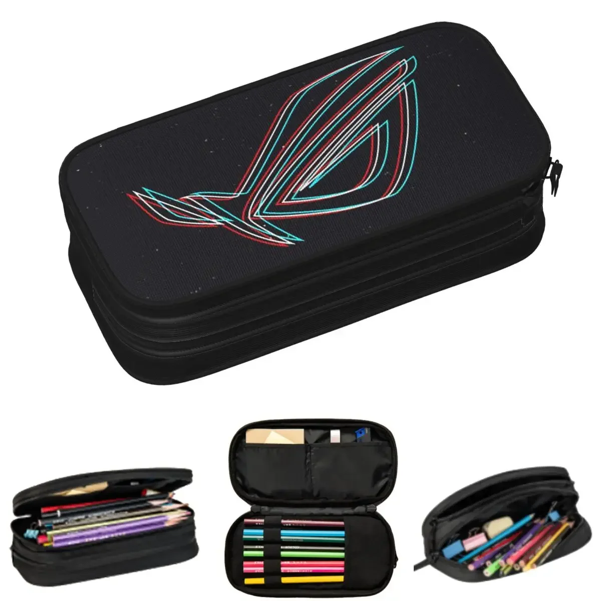 

Asus Rog Pencil Cases for Students Gifts Pen Box Pencil Bag Large Storage Pencil Pouch Pen Holder