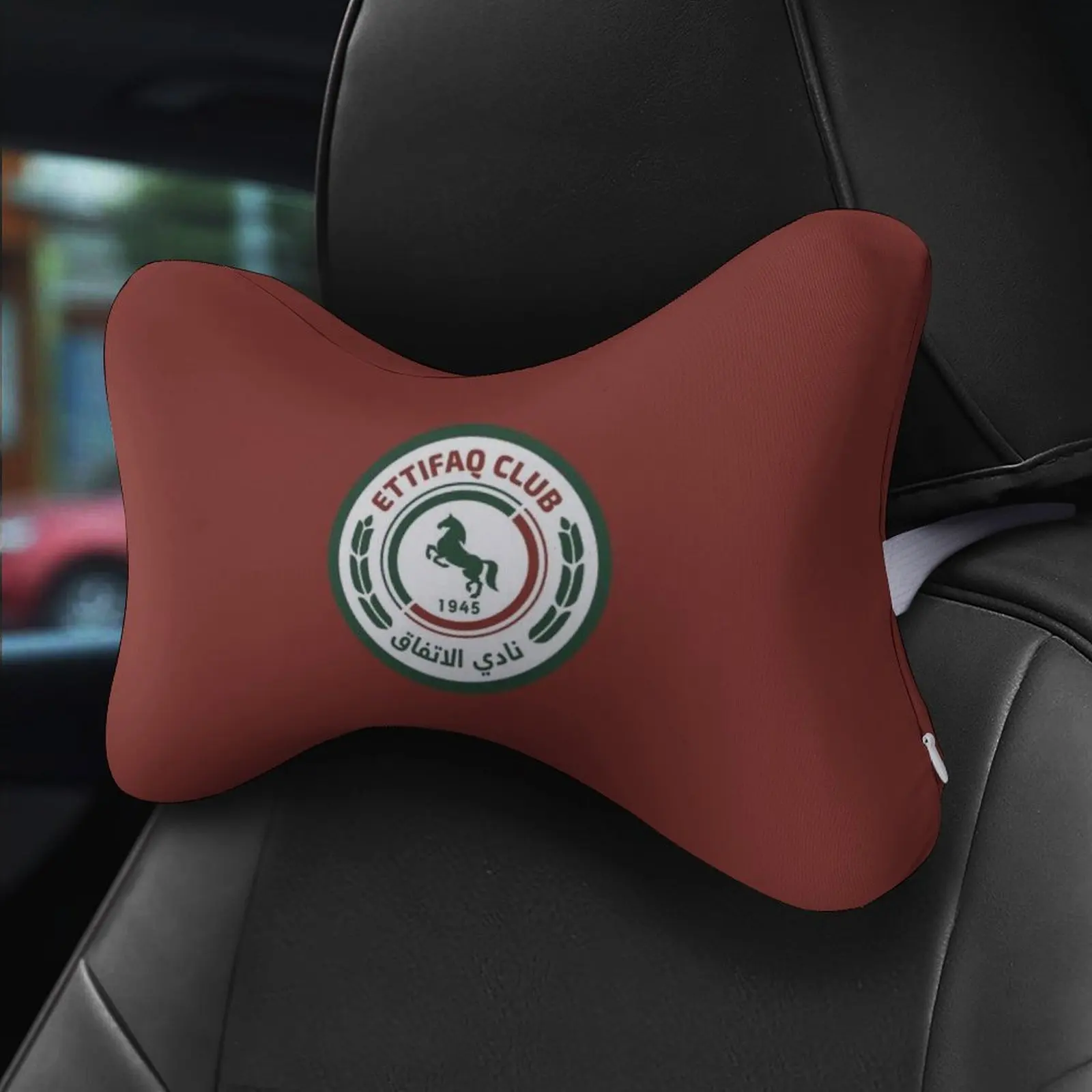 

Al-Ettifaq Club FC Decor Car Neck Pillow Memory Foam Seat Headrest Pillow Rest Travel Cute Gifts Vertebra Relax Saudi Arabia