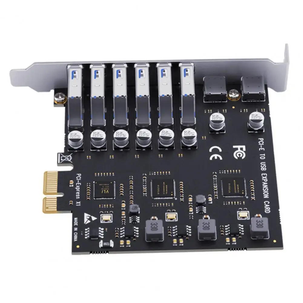 Expansion Card Converter Useful PCI-E to USB3.2 Riser Card Board 5Gbps Anti-interference Riser Card Board