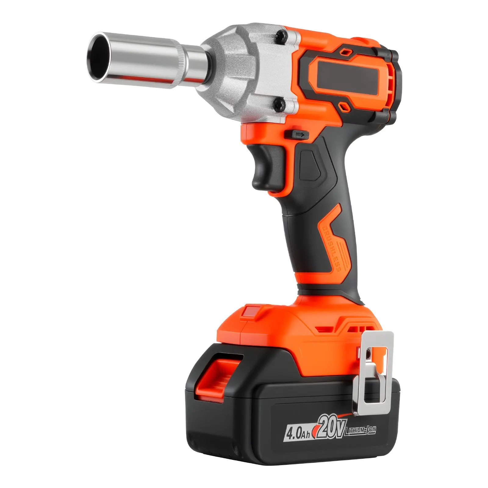 

Cordless Impact Wrench, 280 Ft-lbs / 380 N·m High Torque, 3/8 Inch, 20V Electric Impact Wrench With Brushless Motor, 4Ah