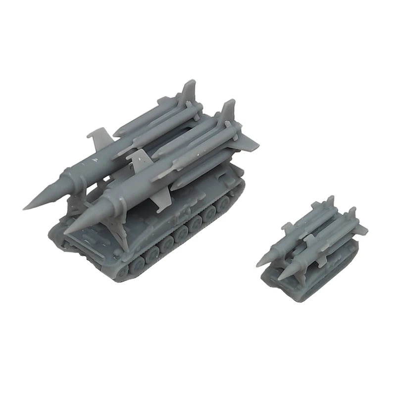 5PCS Model SA-4 Ganef Air Defense Missile System 1/700 1/350 Scale Tracked Launch Vehicle Military Weapons Toys for Collection