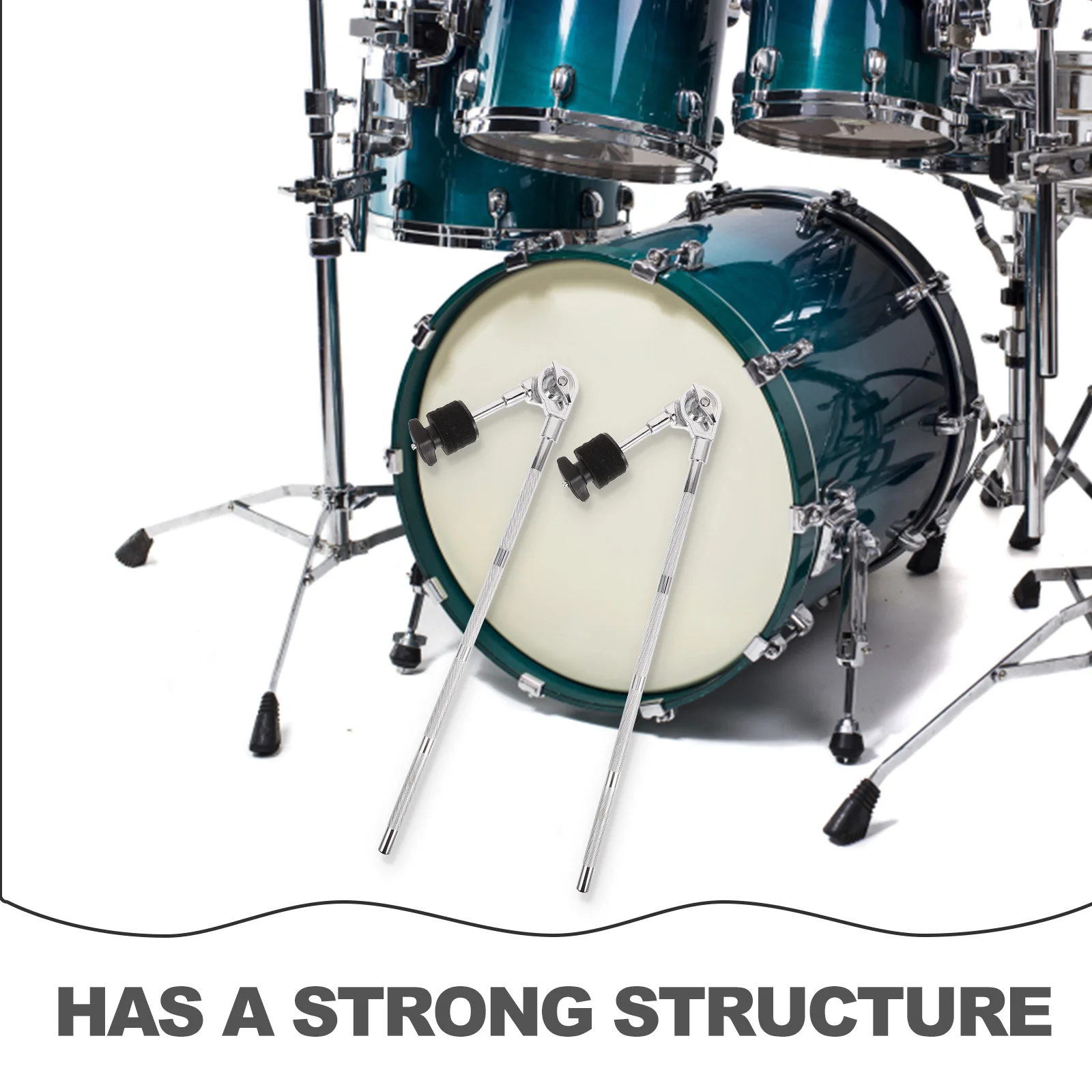 

Stand Extension Rack Bars Drum Accessories Boom Arm Connector Metal Reinforced Adjustable Rust Resistant Cymbal Clamp