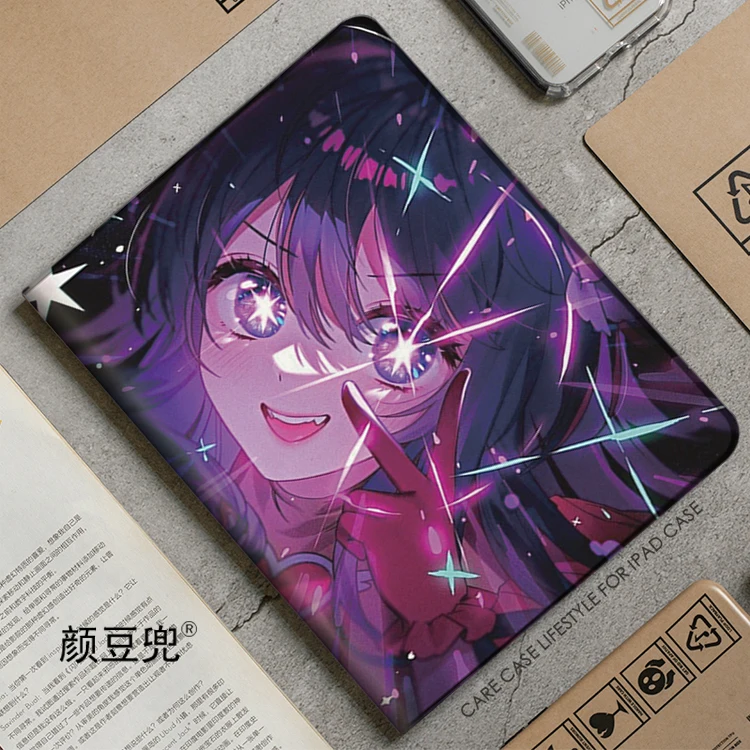 OSHI NO KO Anime Hoshino Ai For iPad Air 4 5 10.9 Mini 5 6 Case Luxury Silicone For Pro 12.9 11 For iPad 10th Protective Shell