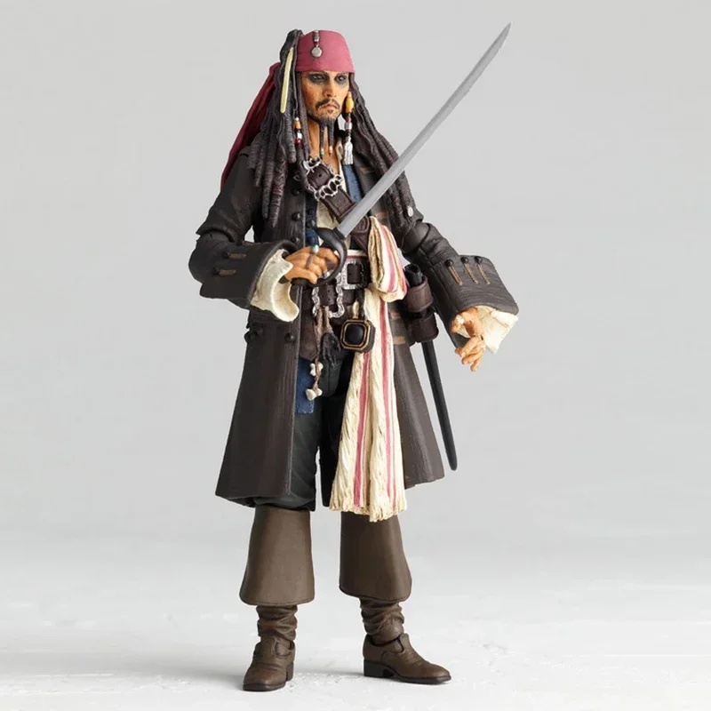 In Stock Shfiguats Pirates Of The Caribbean Captain Jack Sparrow Anime Action Figure Statue Collectable Model Toy Birthday Gift