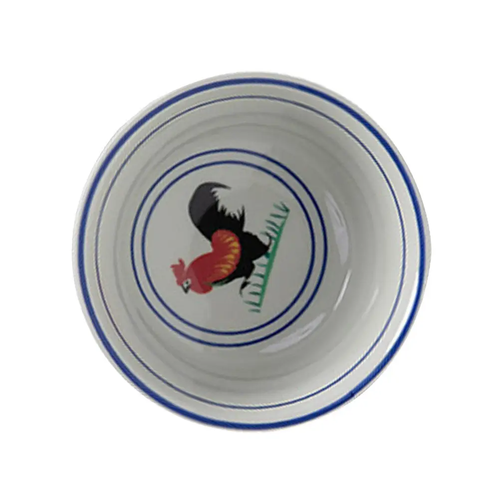 Retro Chicken Rooster Design Premium Melamine Food Bowl Versatile Rice Soup Porridge Noodle Bowl for Kitchen Dining Decorative