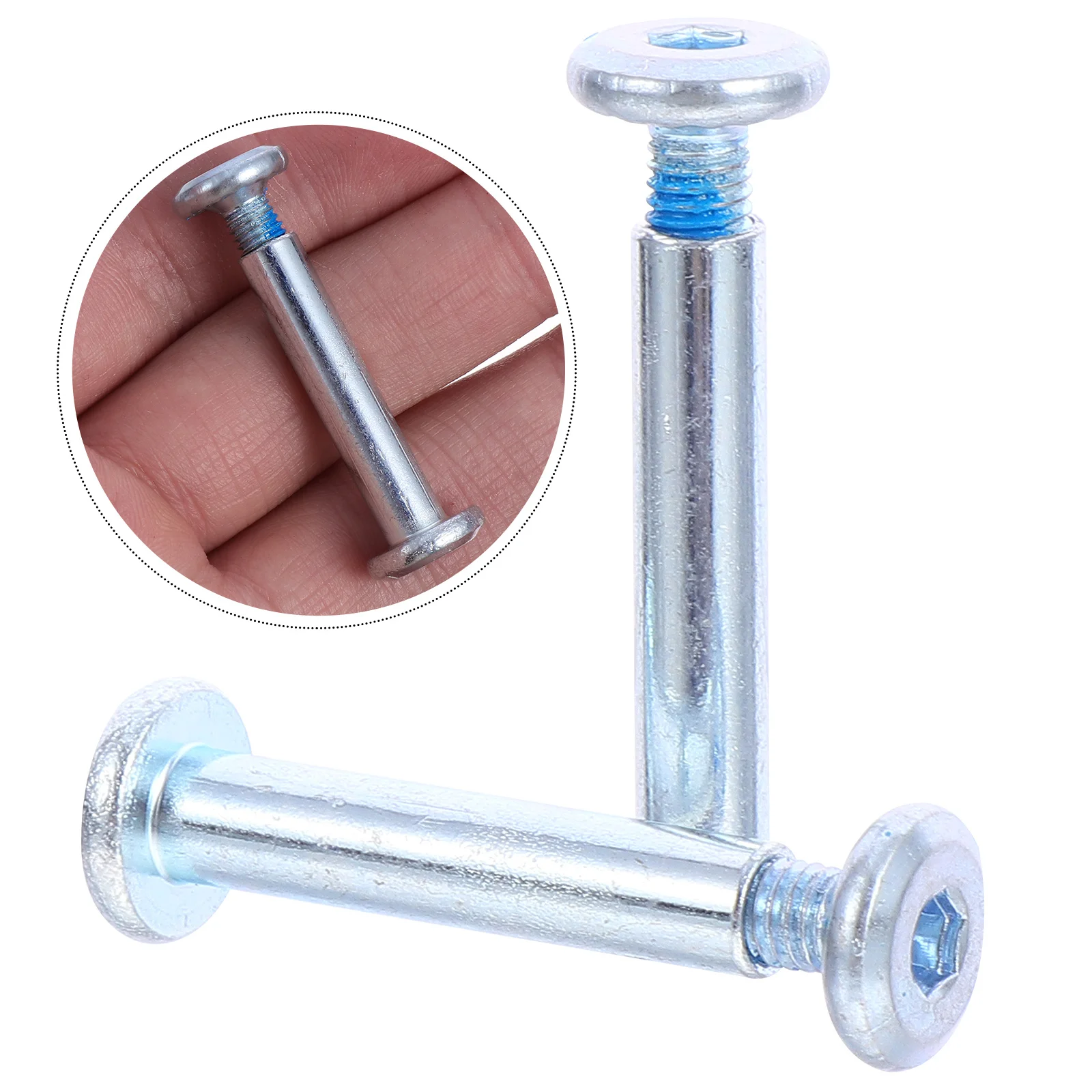 

20pcs Inline Skates Wheel Screw Stainless Steel Male Female Axle For Roller Skating Bearings Screws Replacement