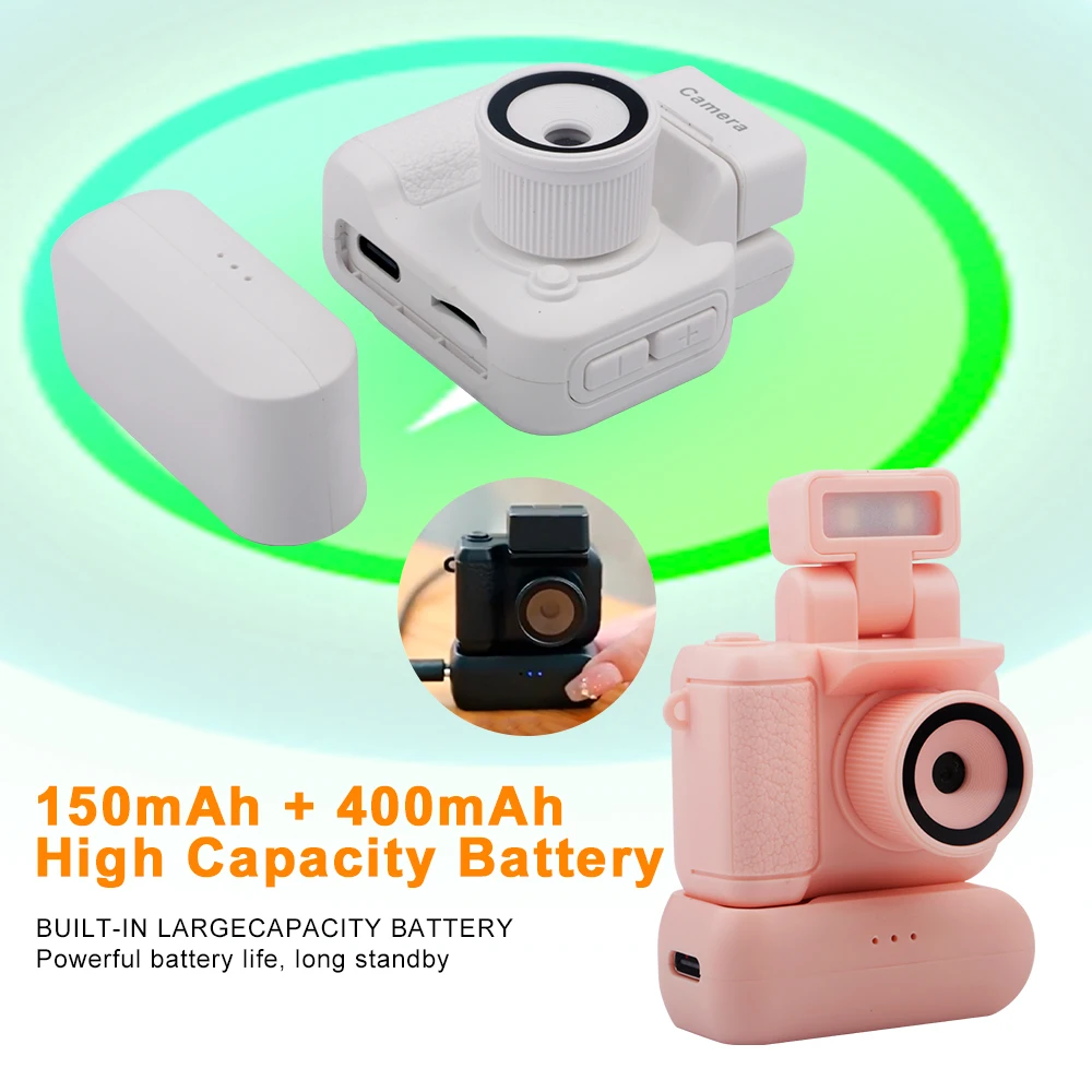 2024 New Monoreflexes Style Mini Camera With Flash Lamp HD 1080P Portable Video Recorder DV With LCD Screen Y4000/Y3000/Y2000
