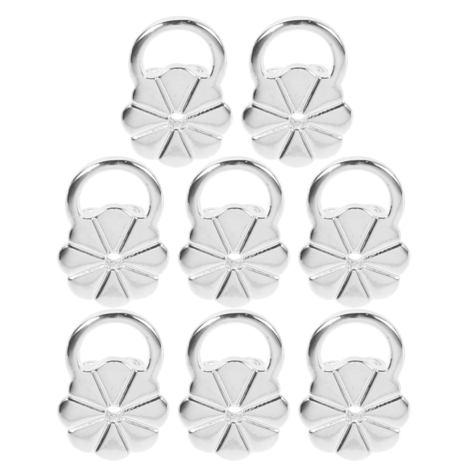 

4Pairs Stud Earring Lifters Anti Droop Metal Backs with Flower for Large Statement Earrings All Day Wear