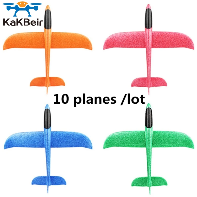 KaKBeir EPP Foam Hand Throw Airplane Outdoor Launch Glider Plane Kids Gift Toy 48CM Interesting Toys 10pcs/lot free ship