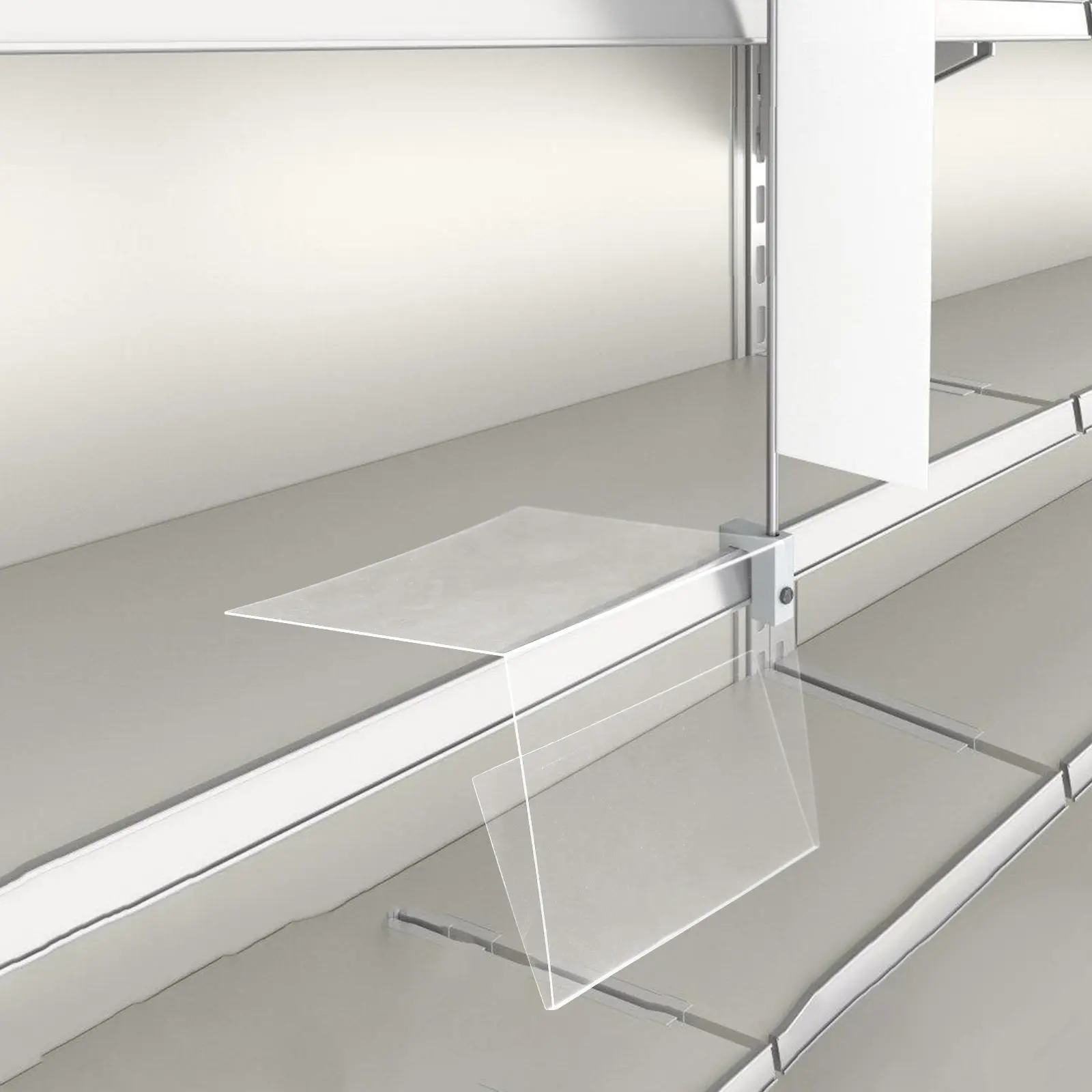 

10 шт. пластиковых держателей для ценников и этикеток, подставки для карточек, держатели для именных табличек для полок в розничных магазинах