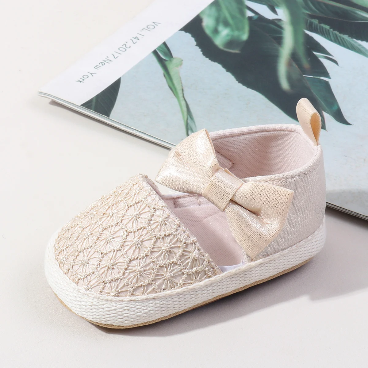 

Spring Baby Girls First Walking Toddler Shoes Indoor Outdoor With Fashion Design And High Quality TPR Sole For 0-18M Baby Shoes