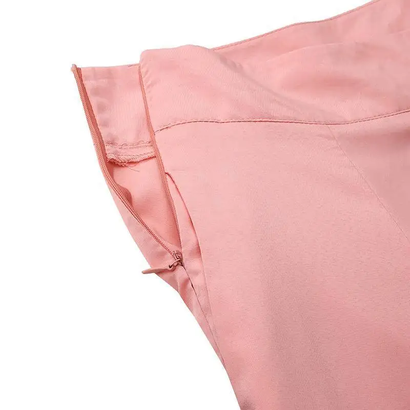Women's Thin Trousers Zipper Wide Legs Solid Color High Waist Elegant Spring Office Commuting Simple Versatile Casual Pants