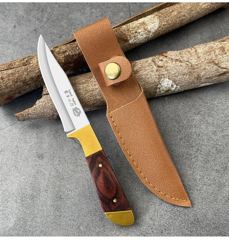 1pc Knife Stainless Steel Meat Cutting Knife Portable Steak Knives Camping Hiking and More Outdoor Kitchen Accessories view 4