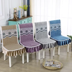 Autumn and winter warmth insulation thickened flannelette one-piece chair cover chair cushion padding