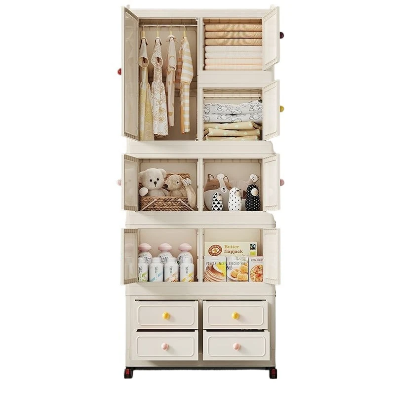 Large-capacity clothing storage box, thickened for home use, folding suitcase with pulley