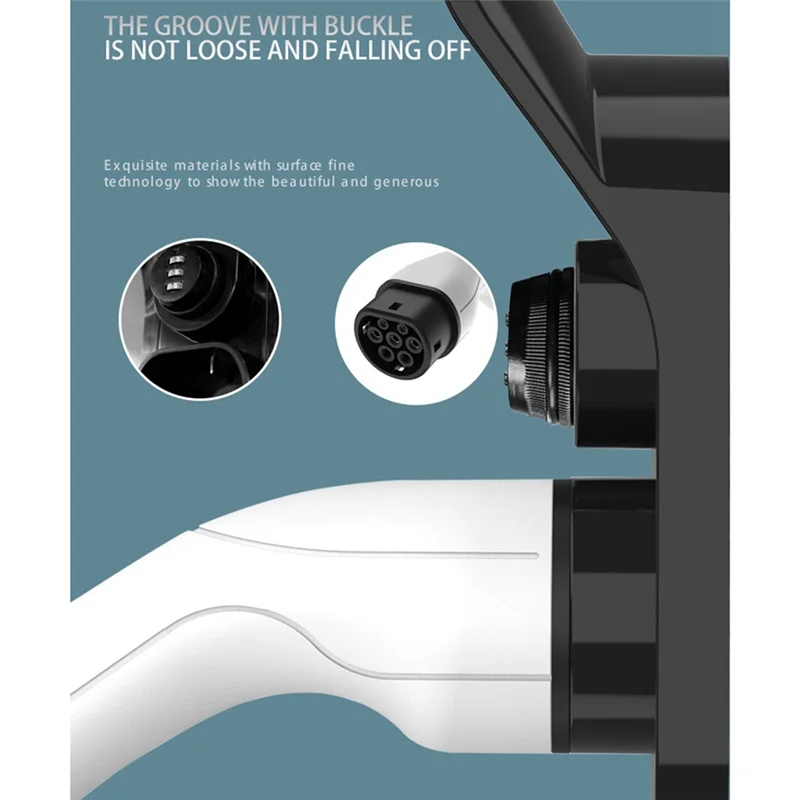 Reliable-For Type 2 Connector EU Plug Forelectric Car Charging Head Socket Wall Mount Bracket EV Charger Cable Holder