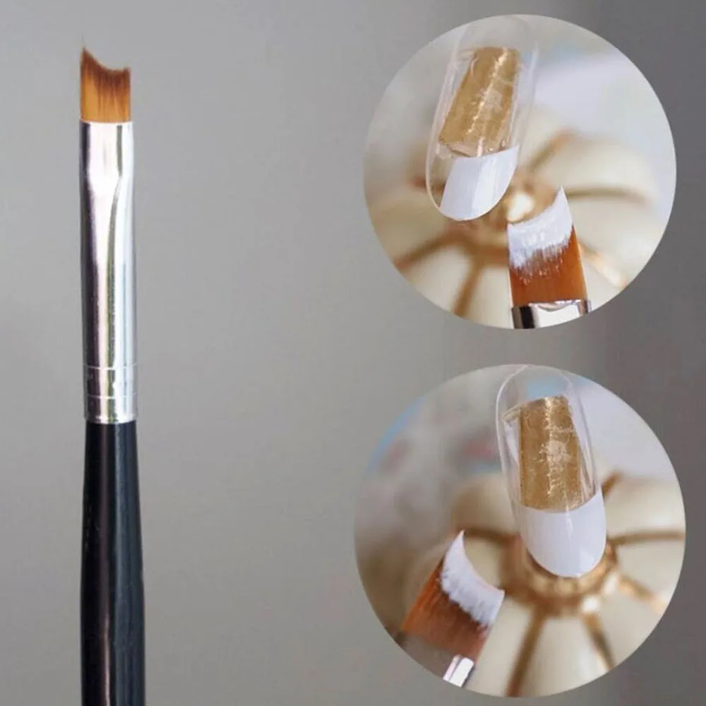 1 stücke Professionelle Dual-ended Nagel Bau Design Pinsel Nagel Gel Liner Französisch Spitze Verlängerung Stift UV Polnischen Gel nagel Kunst Werkzeuge