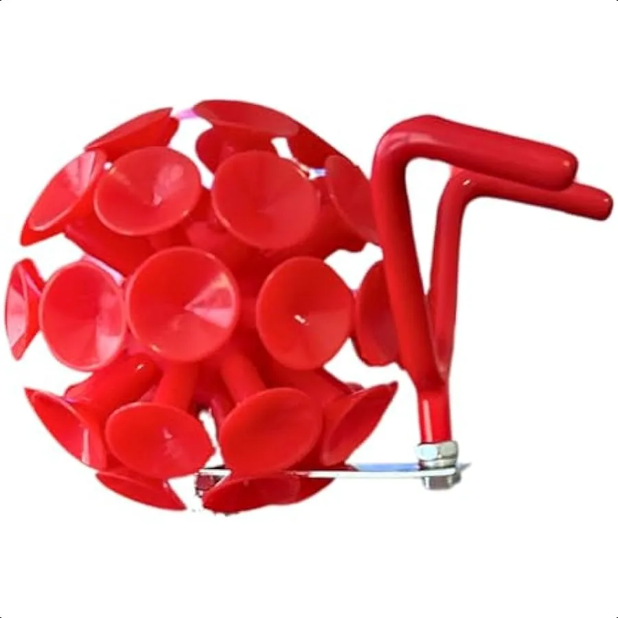 

Disc Golf Retriever Suction Ball Attachment with Hook Kit Red
