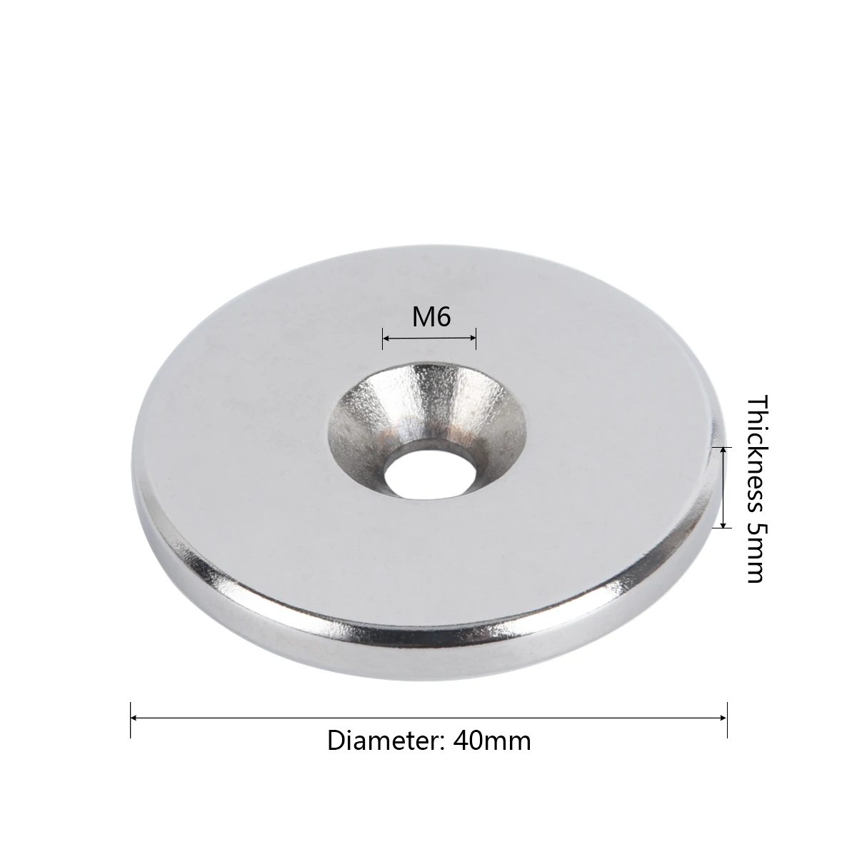 Menet magnets Erős Rare Föld Állandó Korong Hatalmas Neodímium Mágnes vel countersunk Terrier számára konyhai szekrény Munkaeszköz tárolására