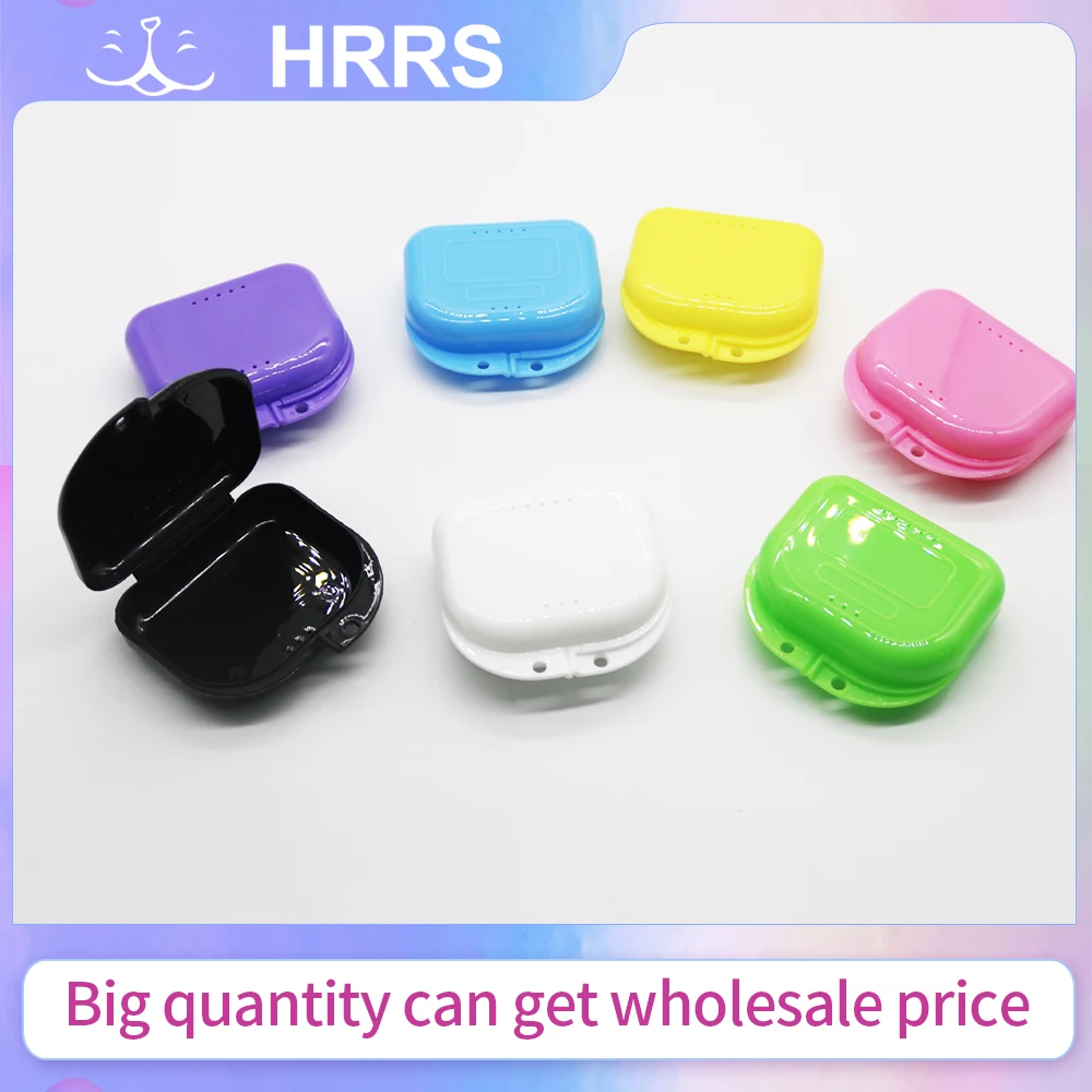 1Box  Plastic  Dental  Brace Retainer Storage Box Case