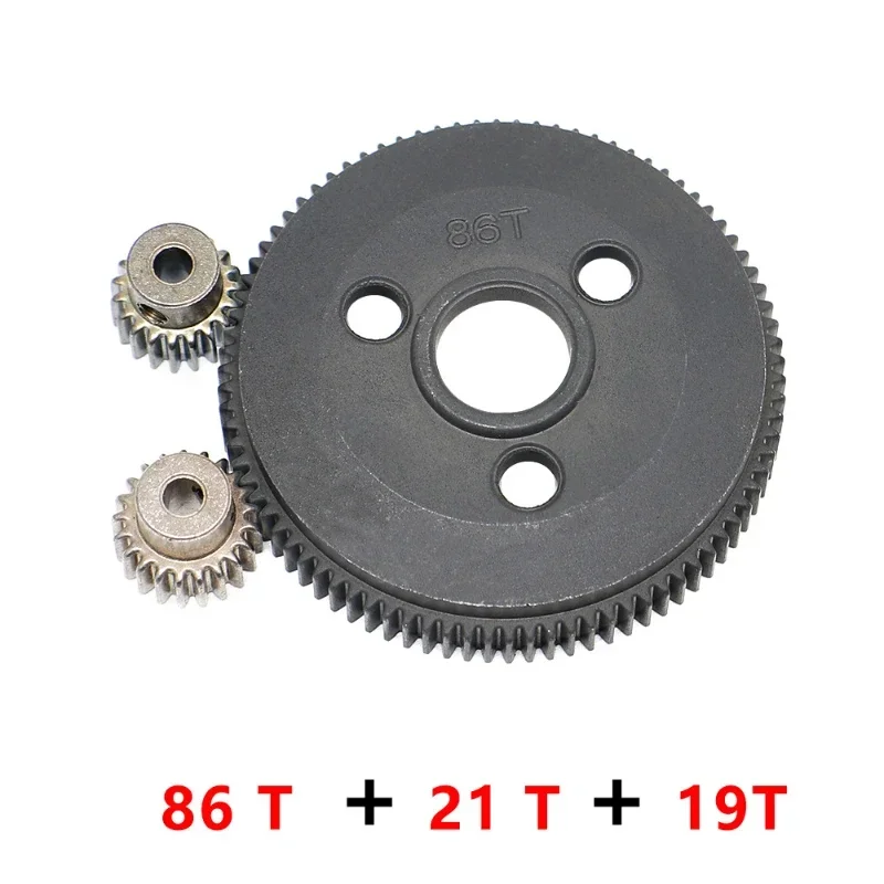 

Metal 86T 90T Spur Gear with 19T 21T Pinion Gear for Trxs Slash 2WD Stampede Rustler Bandit 1/10 RC Car Upgrades Parts