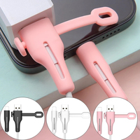 2PCS Cable Protector Soft Silicone Cover for Apple IPhone USB Charger Cable Protector  Anti-break Cable Sleeve Saver Wire Winder