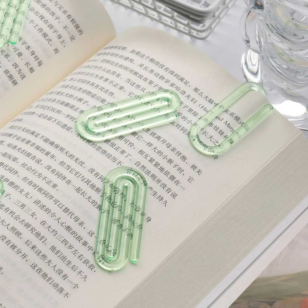 

50 Pcs File Clips Small Plastic Office Paper Clips Crafts Jumbo Document Binder Blue Storage School Paper Supplies