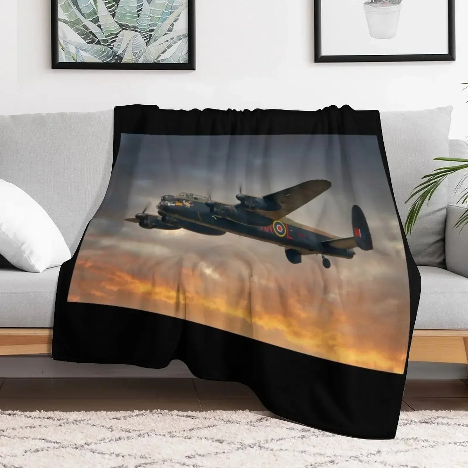 Avro Lancaster Throw Blanket sofa bed Sofa Throw Blankets