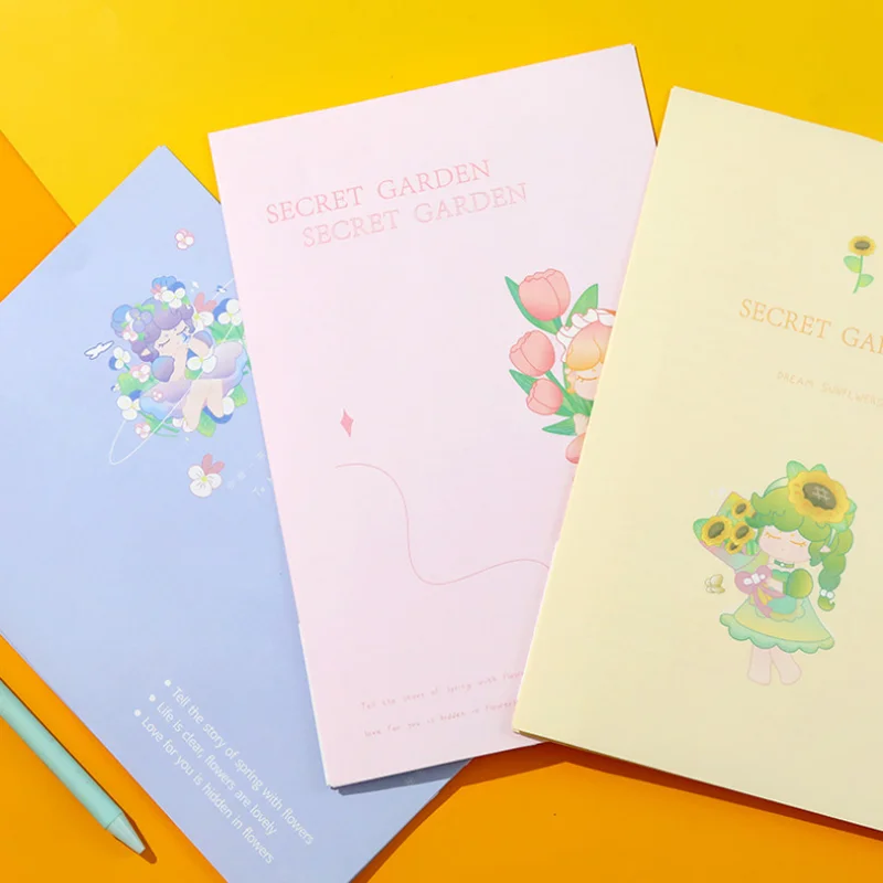 3 Envelope 6 Letters Paper Set Cute Secret Garden Writing Wedding Invitation Confession Letter Paper School Supplies Stationery