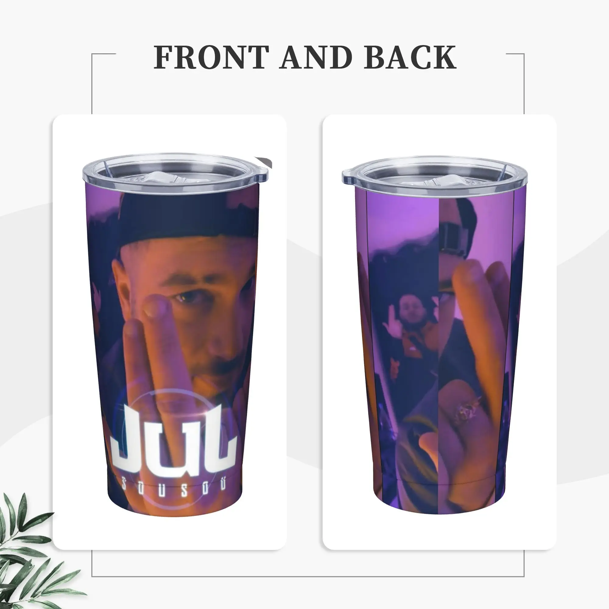 Stainless Steel Tumbler Jul Rapper Singer Thermal Mug  Insulated Cold and Hot Mugs Cup Camping Water Bottle